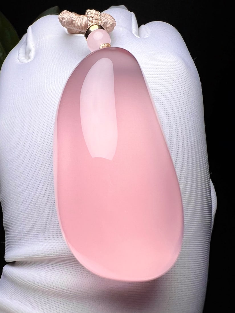 Natural Rose Quartz Pendant - 5