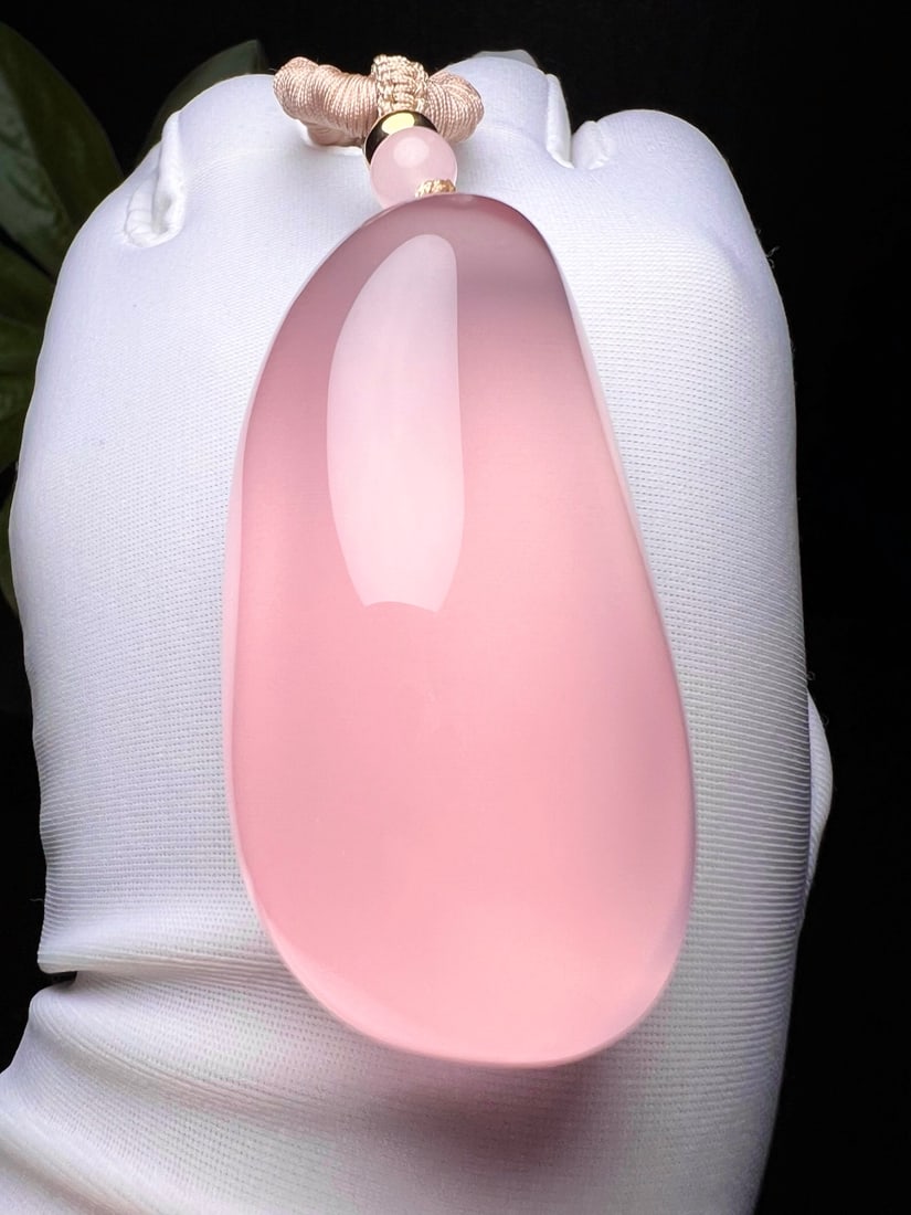 Natural Rose Quartz Pendant - 6