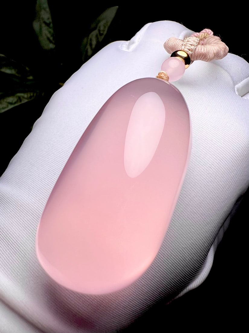 Natural Rose Quartz Pendant - 8