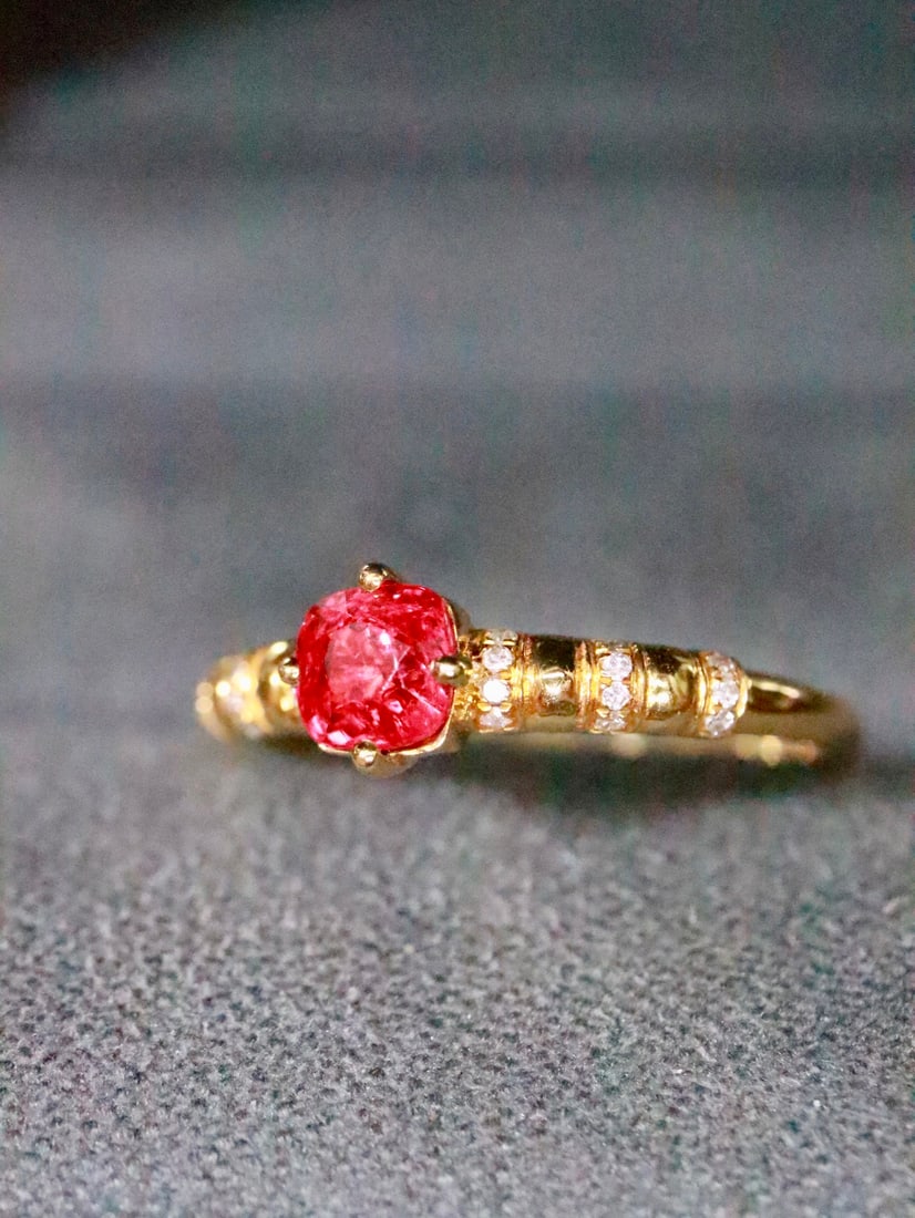 18K Gold Spinel Ring - 2