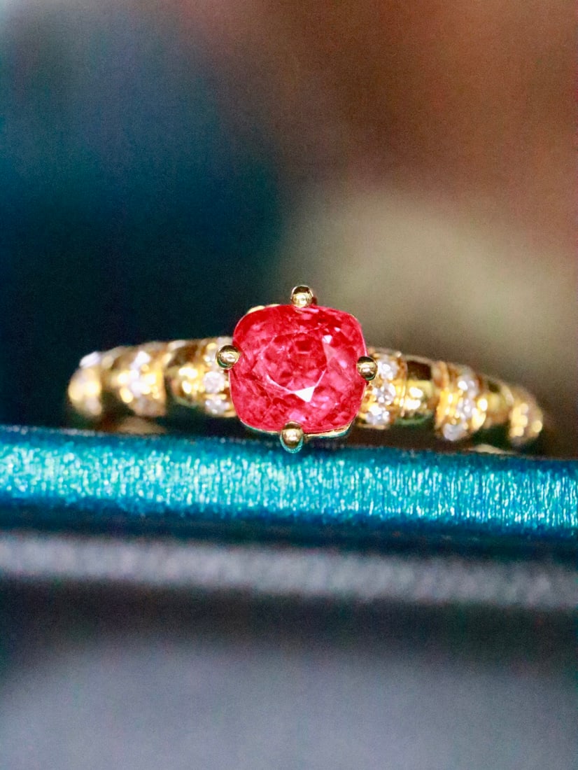 18K Gold Spinel Ring - 3