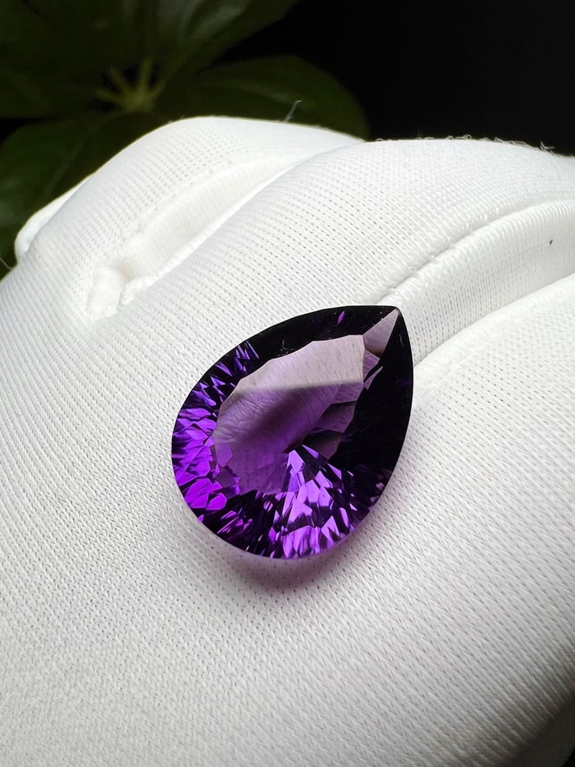 Natural Faceted Amethyst Pendant - 3