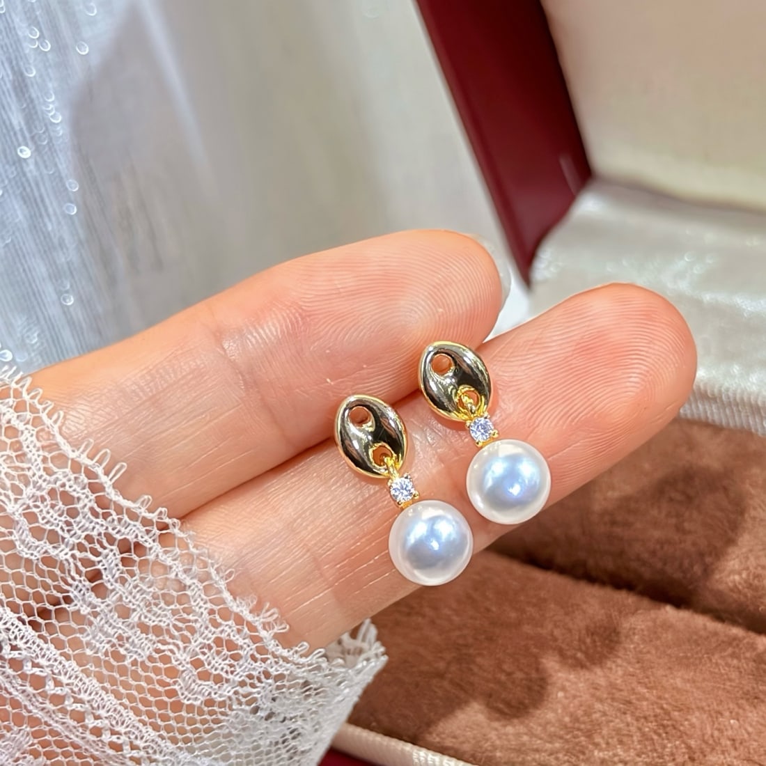 Freshwater Pearl Earrings - 4