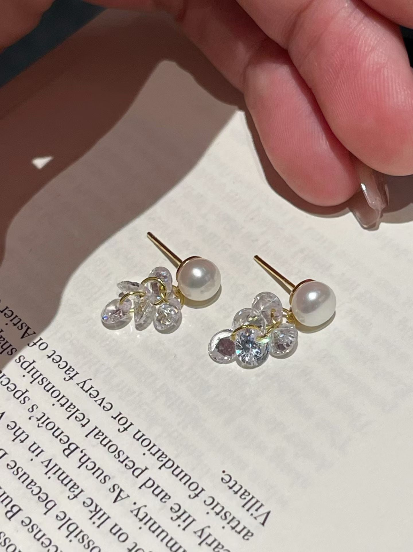 Natural Freshwater Pearl Earrings - 3