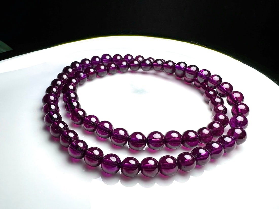 Natural Purple Garnet Bracelet - 2