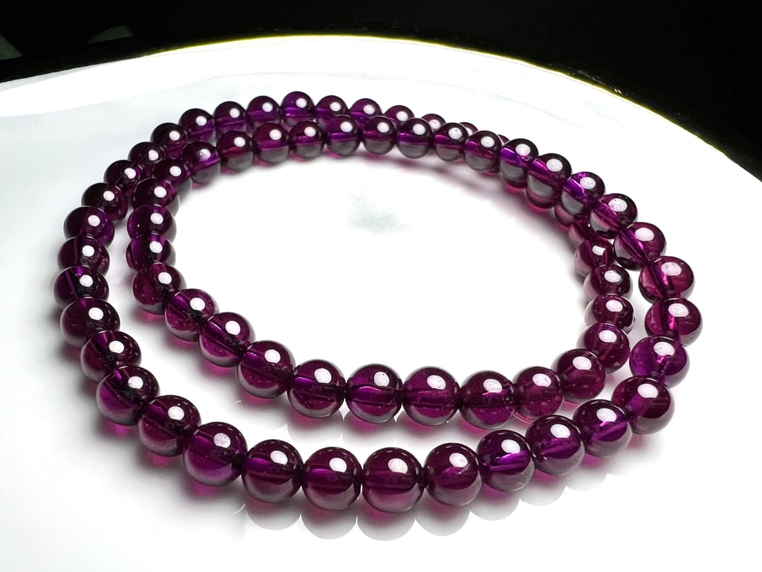 Natural Purple Garnet Bracelet - 3