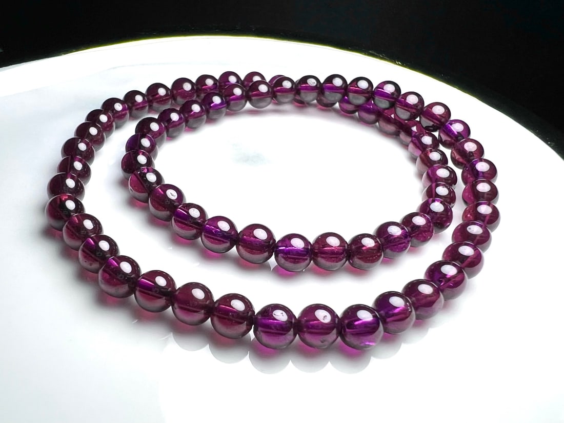 Natural Purple Garnet Bracelet - 6