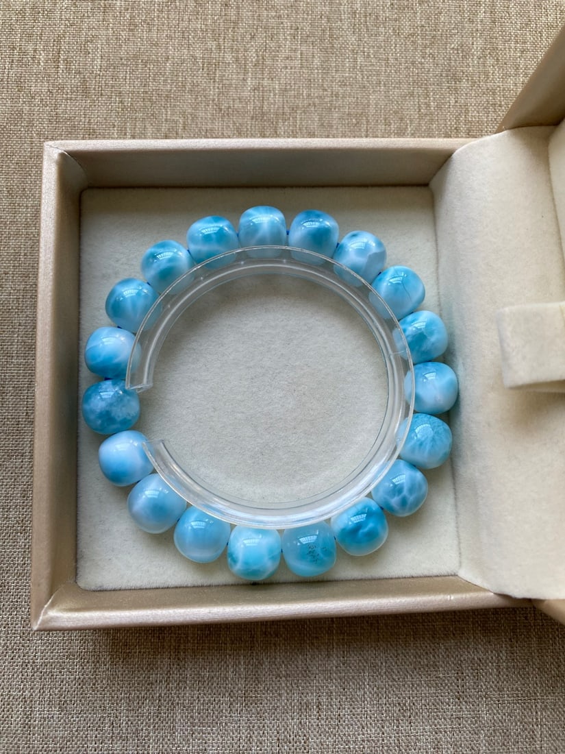 Natural Larimar Bracelet - 7