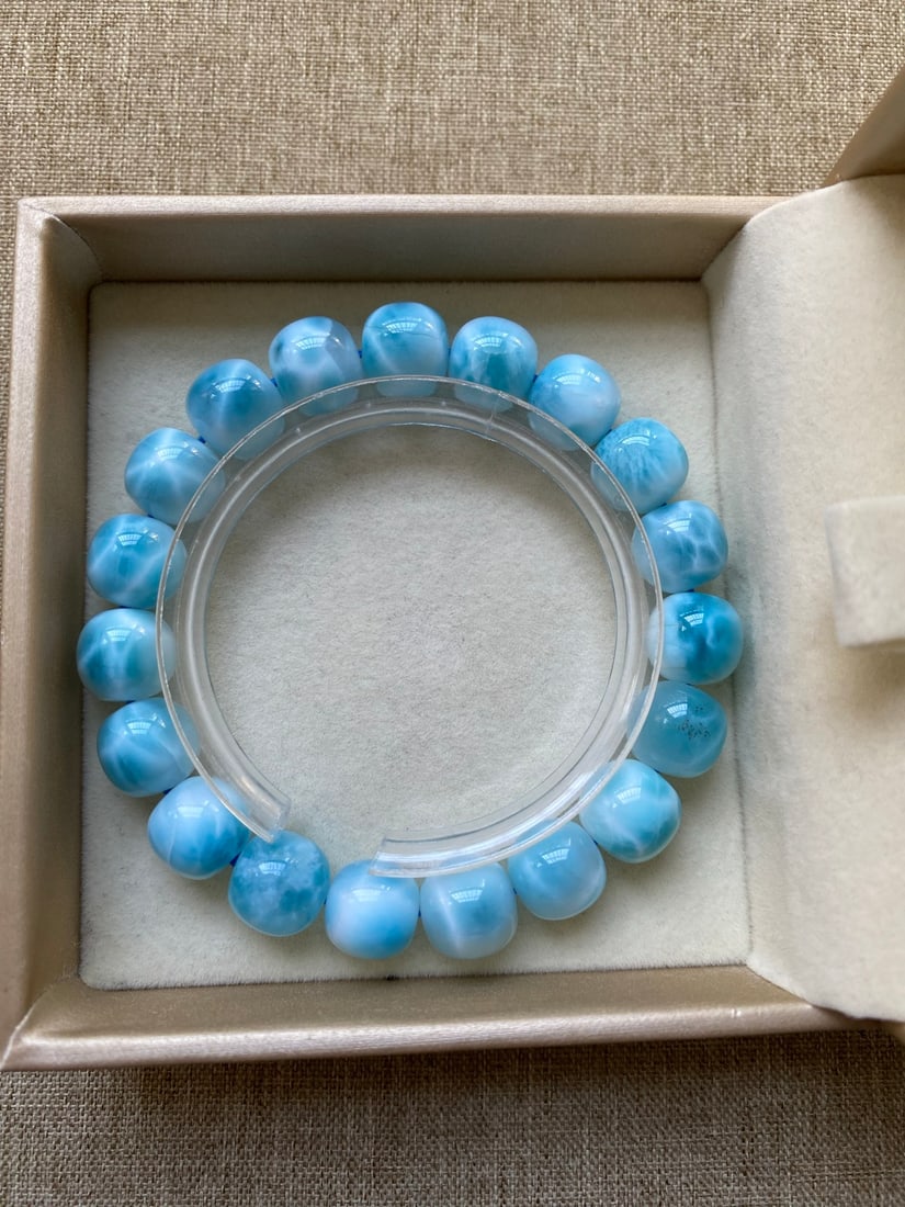 Natural Larimar Bracelet - 8
