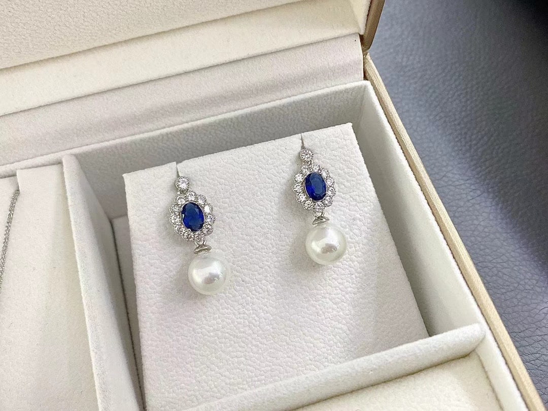 S925 Silver Pearl Earrings - 5