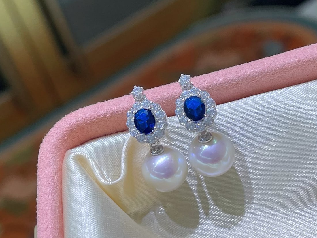 S925 Silver Pearl Earrings - 8