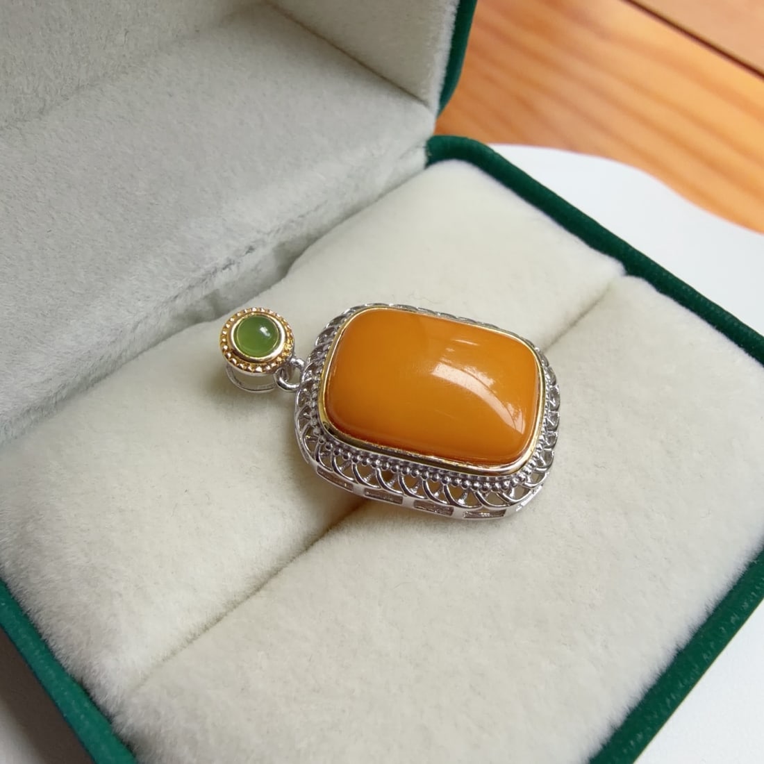 Natural Amber Pendant - 4