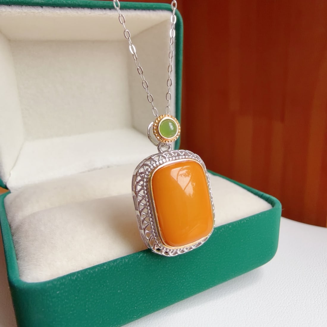 Natural Amber Pendant - 5