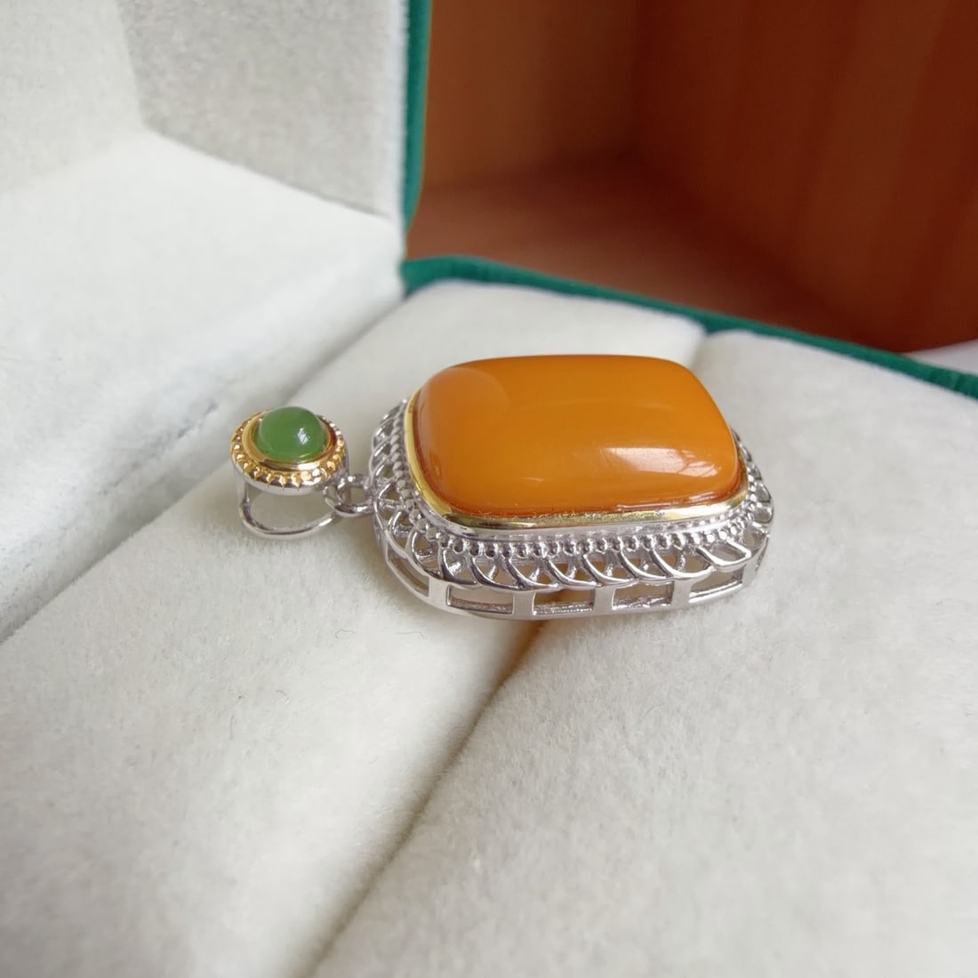 Natural Amber Pendant - 7