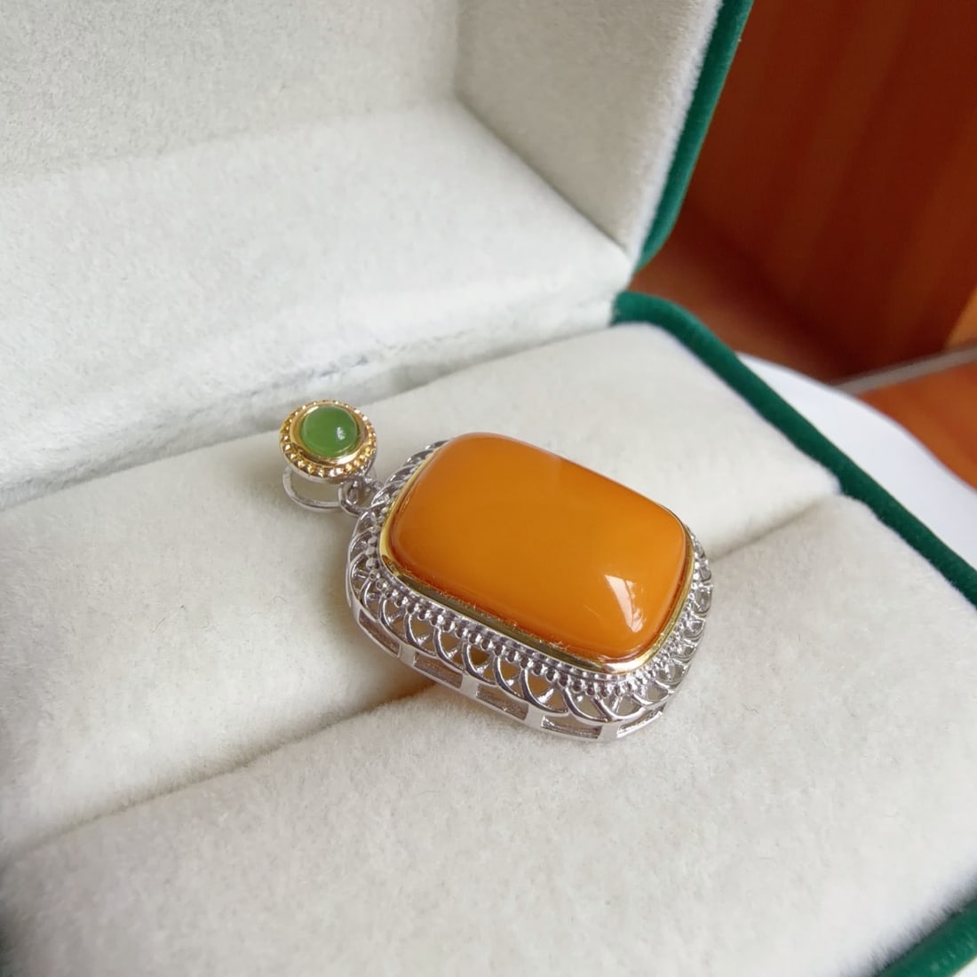 Natural Amber Pendant - 8