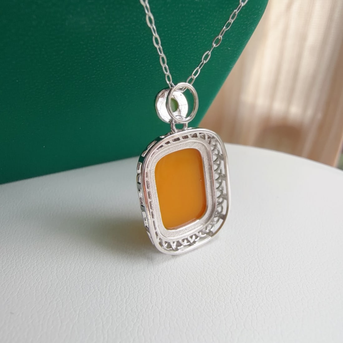 Natural Amber Pendant - 9