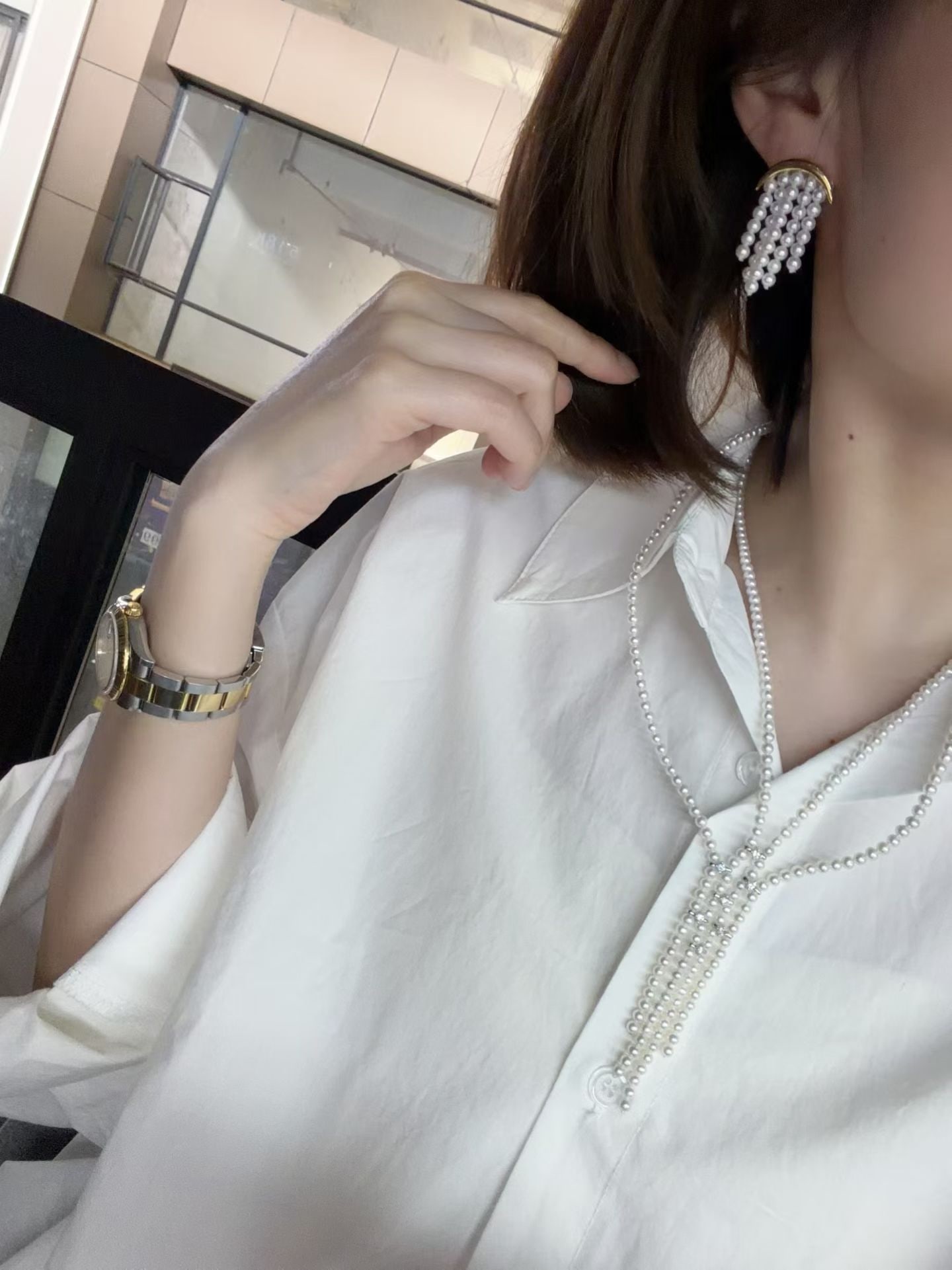 Pearl earrings - 6