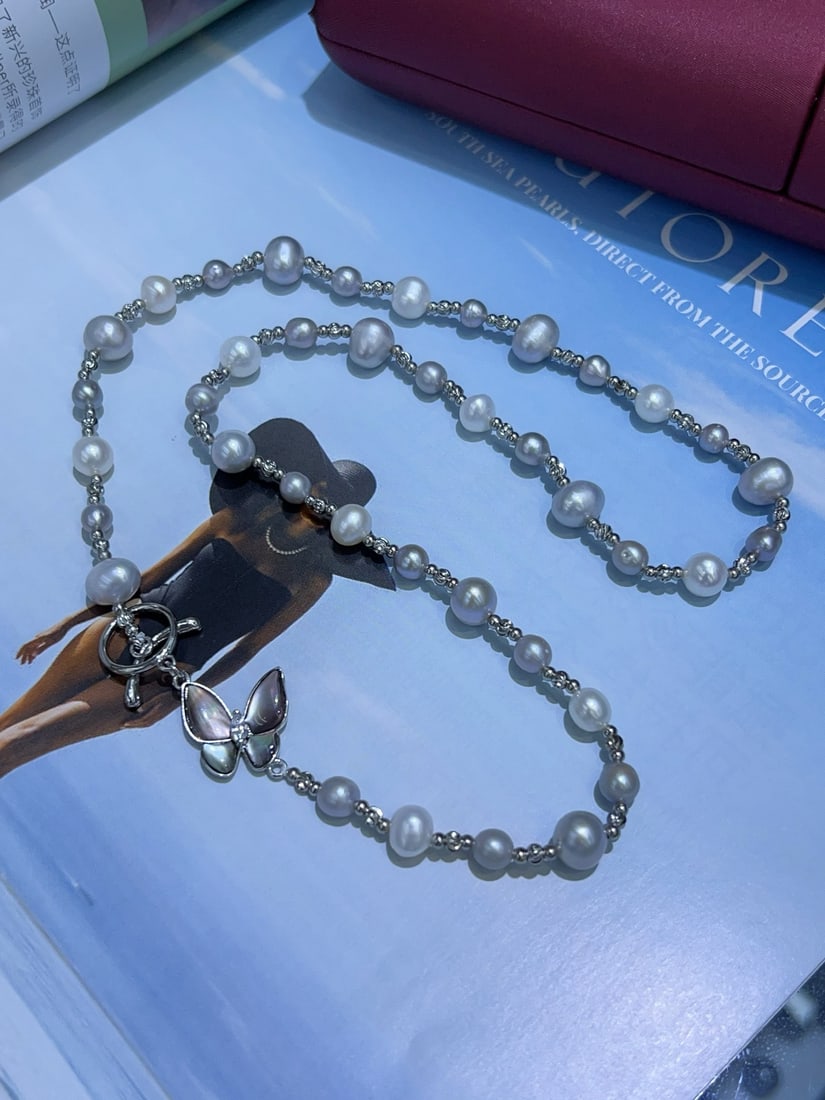 Natural Pearl Necklace - 5