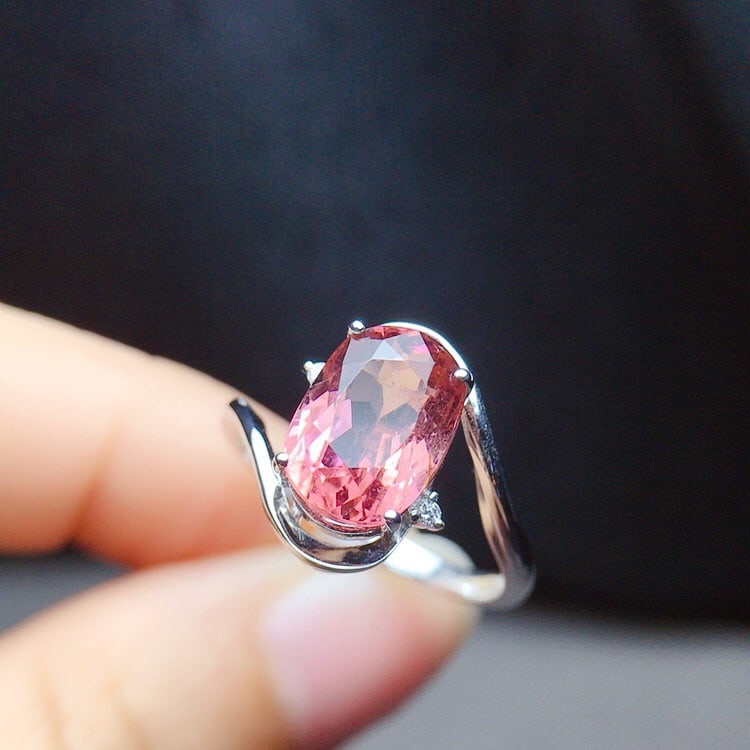 14K GOLD 3.15 CT NATURAL TOURMALINE and DIAMOND RING - 3