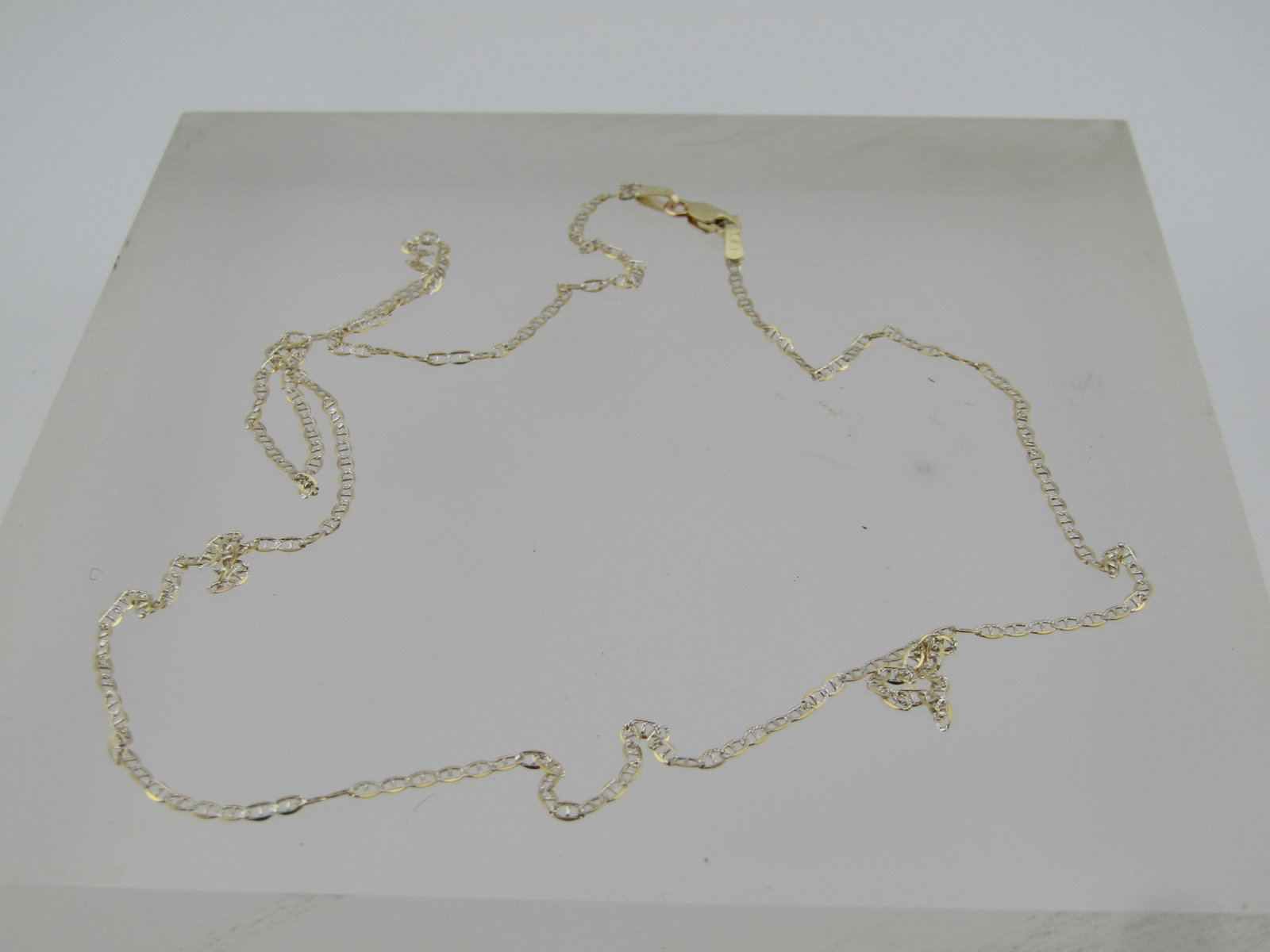 10kt Mariner Link Necklace, 20", New, Unisex - 6