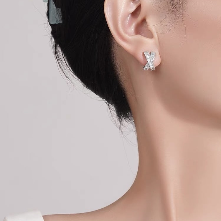 14K GOLD 0.60 CT NATURAL H DIAMOND EARRINGS - 3