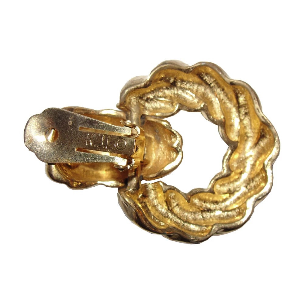 Kenneth Jay Lane Rope Door Knocker Earrings - 6