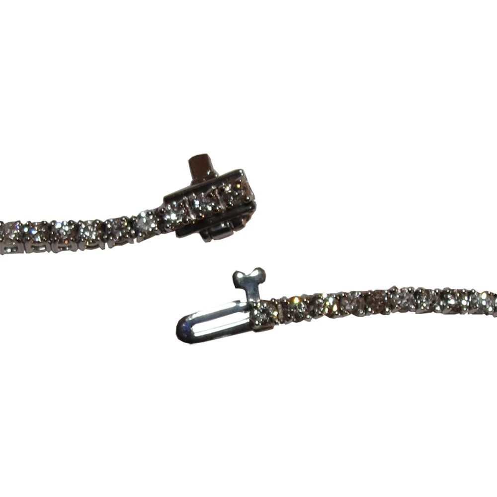 18 KT White Gold Gold Eternity Diamond Necklace - 6