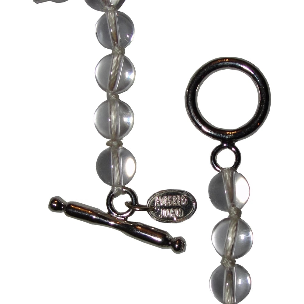 Rock Crystal Quartz Beaded Flapper Rope Necklace Alberto Juan - 9