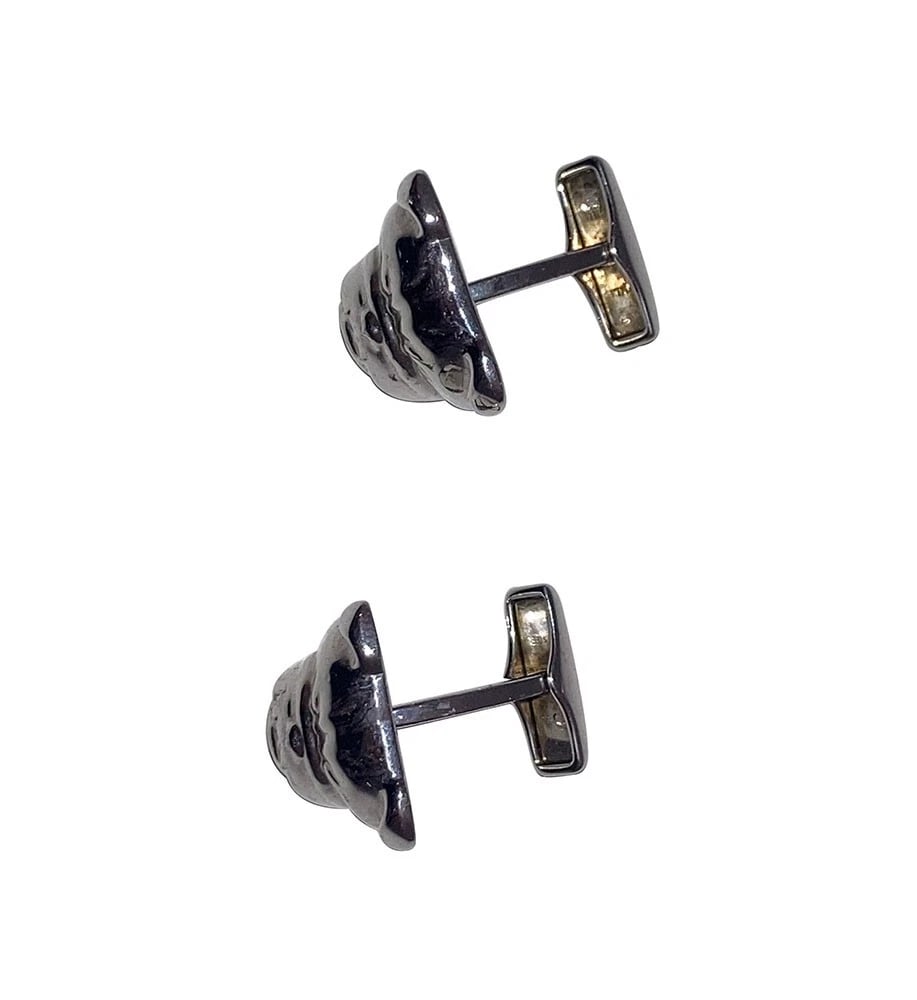 Dunhill Sterling Silver 925 British Bulldog Dog Face Cufflinks Cuff Links - 5