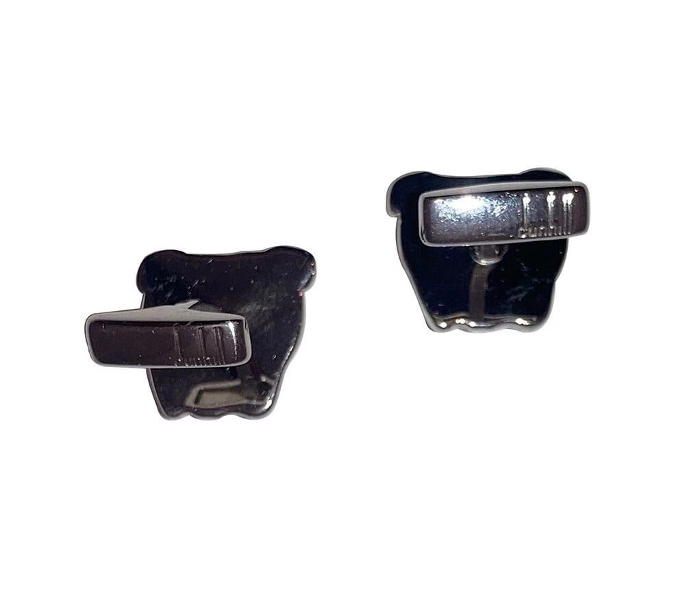 Dunhill Sterling Silver 925 British Bulldog Dog Face Cufflinks Cuff Links - 6