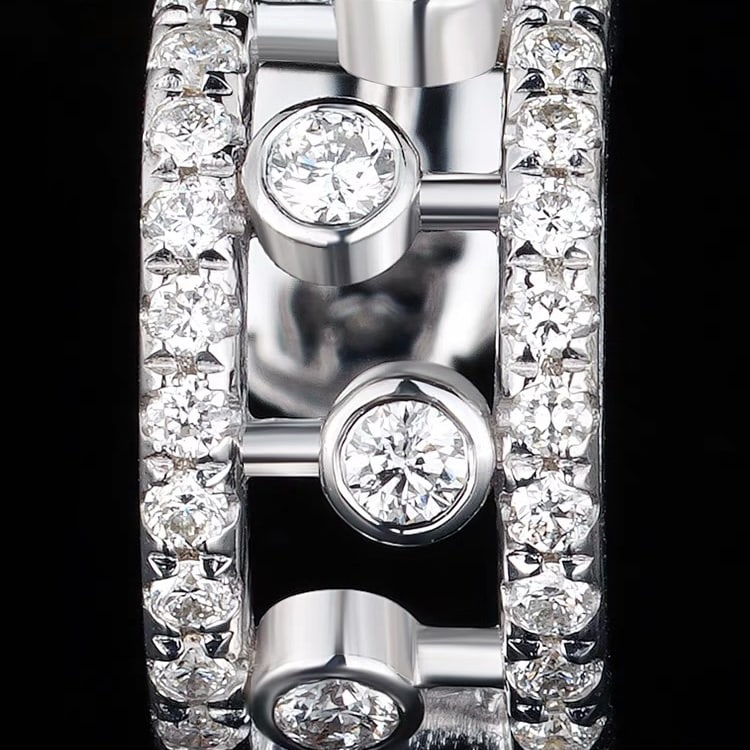 14K GOLD 0.8 CT NATURAL H DIAMOND EARRINGS - 4