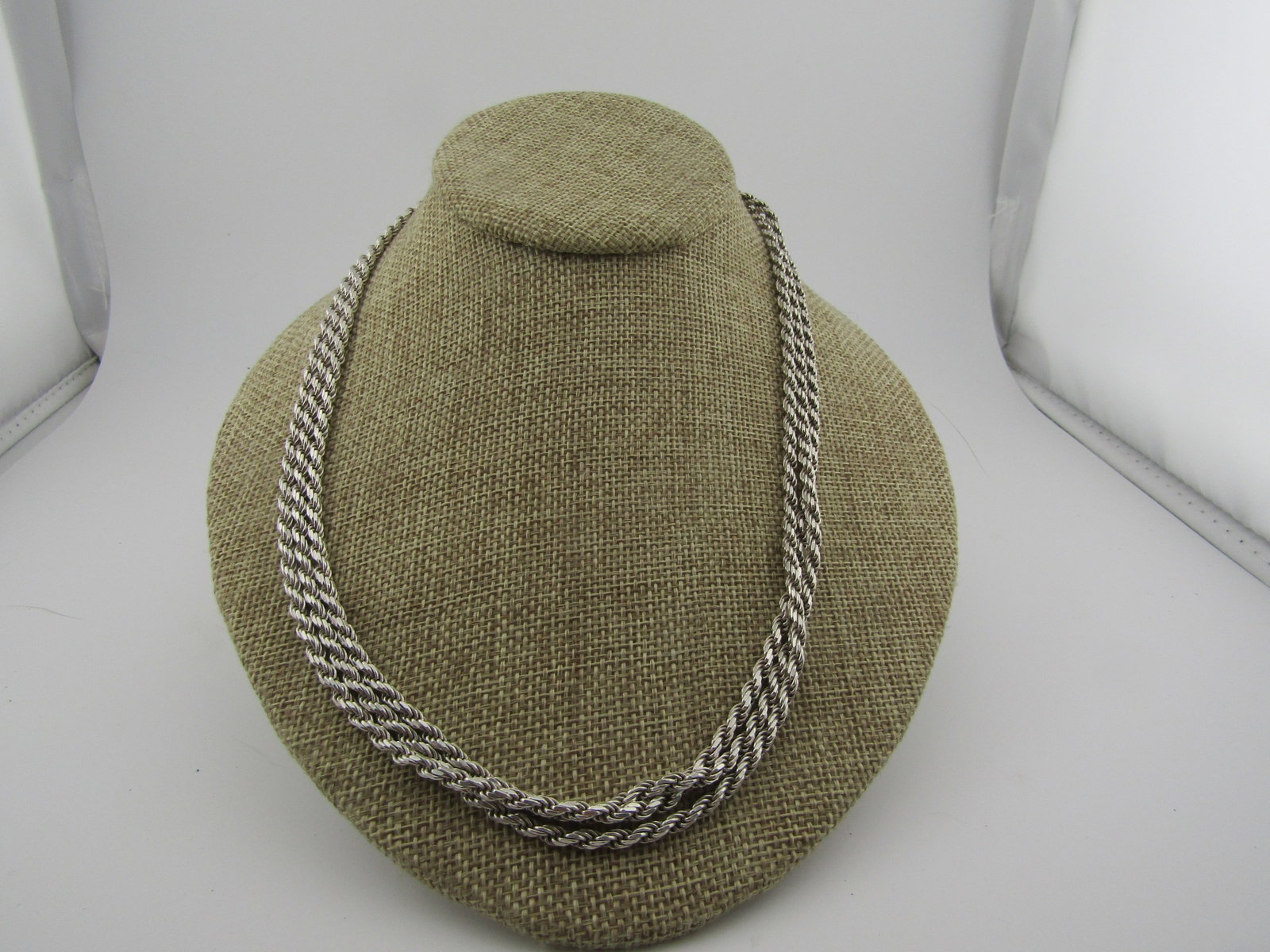 Sterling Silver 60" 3.5mm Chain Necklace, Lobster Clasp, 1990's , Milor, Italy: Title:Sterling Silver 60" 3.5mm Chain Necklace, Lobster Clasp, 1990's , Milor, Italy Description:Sterling Silver 60" 3.5mm Chain Necklace, Lobster Clasp, 1990's , Milor, Italy. It is marked .925 and t