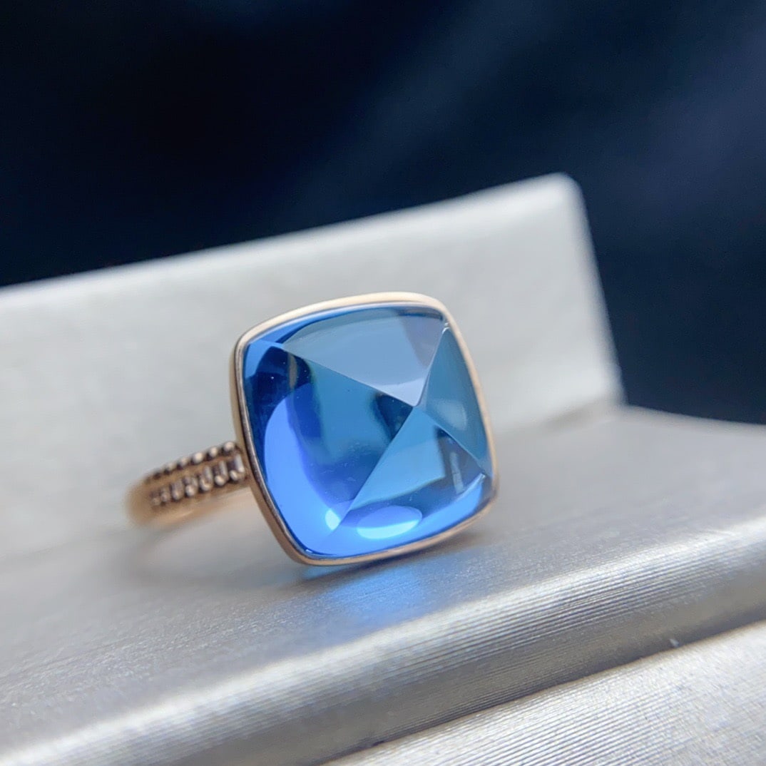 14K GOLD 9.15 CT NATURAL TOPAZ RING (1 of 6)