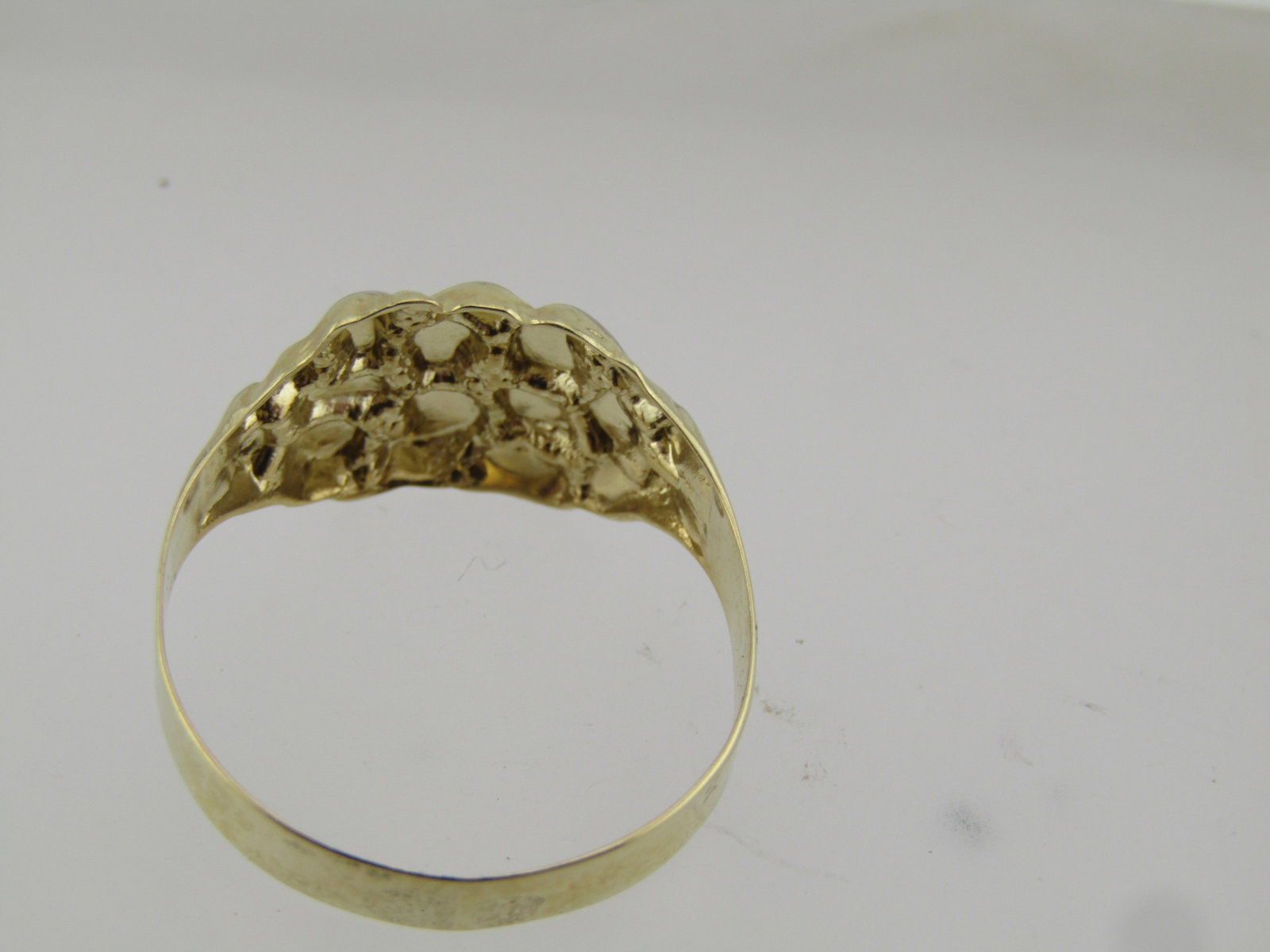 10kt Two Tone Nugget Ring, Men's, Sz. 11.5, Unisex - 8