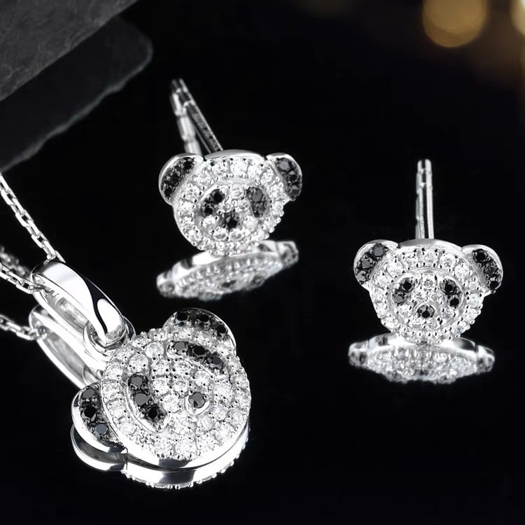 14K GOLD 0.25 CT NATURAL H DIAMOND PENDANT - 2