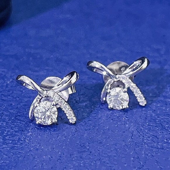 14K GOLD 0.28 CTW NATURAL H DIAMOND EARRINGS - 3