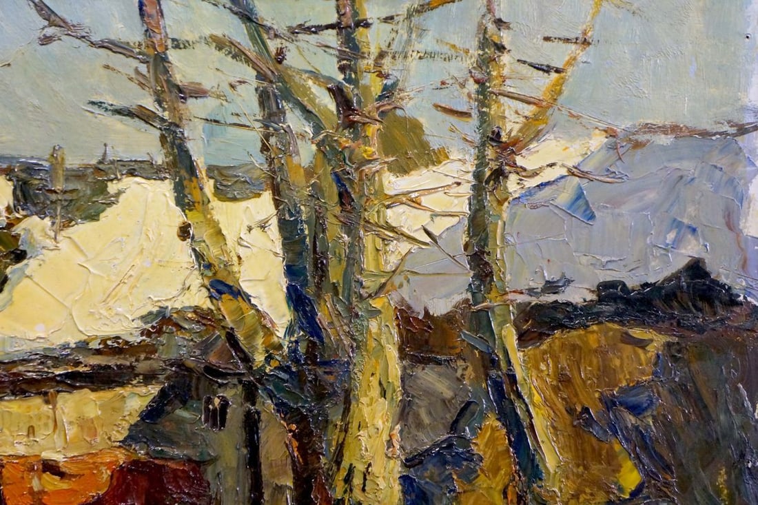 Oil painting Rural courtyard Sidorov Alexey Evdokimovich - 4