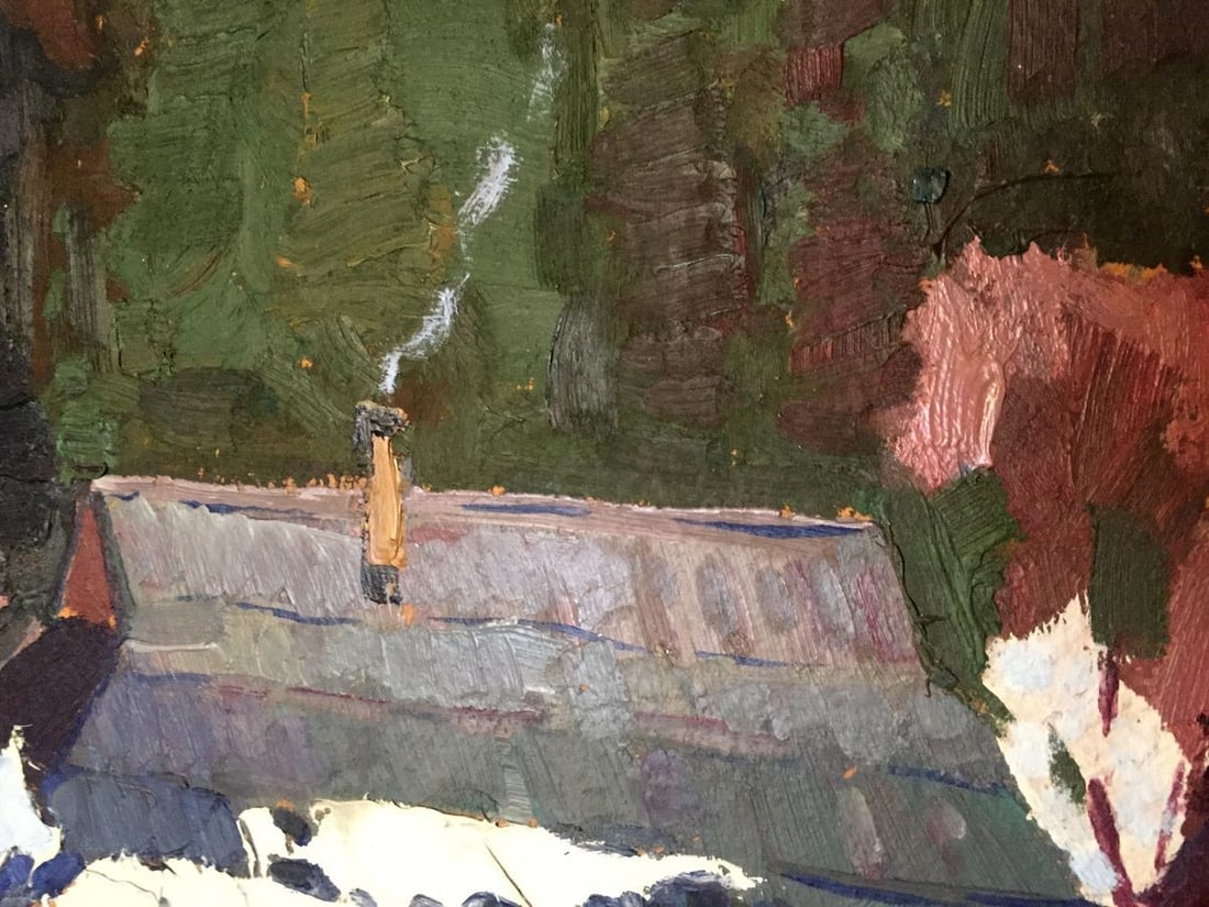 Oil painting Lonely house in the forest Kharchenko Vladimir Ivanovich - 4
