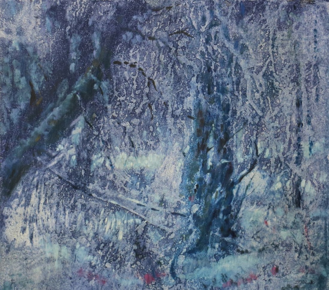 Oil painting Snow covered Vitaly Duhnevich (1 of 1)
