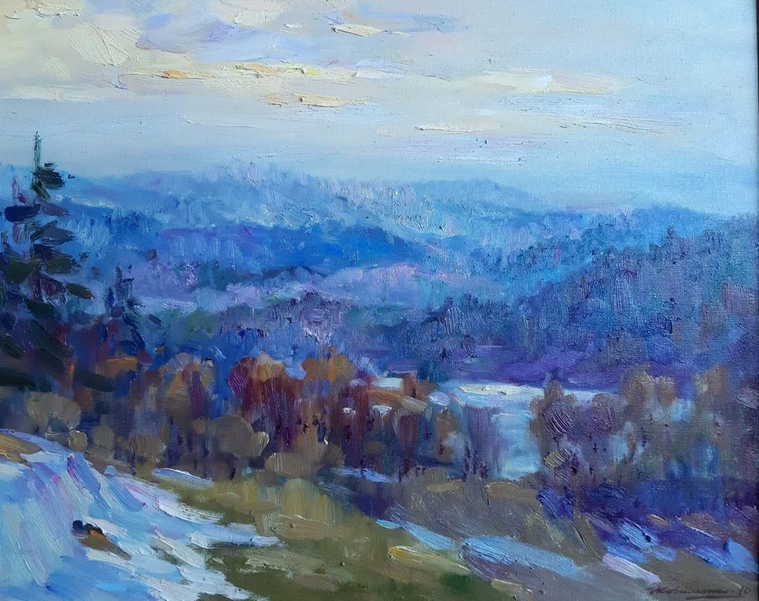 Oil painting Mountain landscape Kovalenko Ivan Mikhailovich (1 of 1)