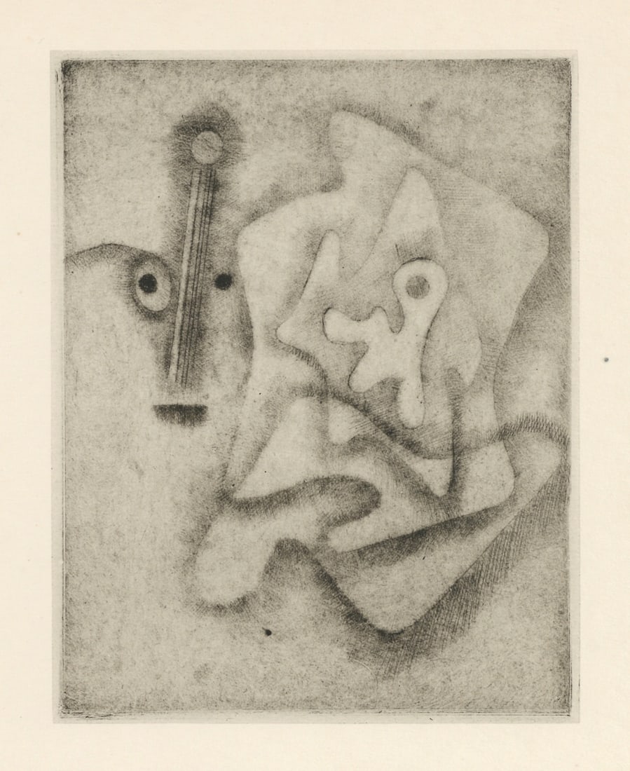 Paul Klee "L'Homme approximatif": Title: Paul Klee "L'Homme approximatif" Description: Medium: collotype (after the etching). Printed in 1947 and published by The Museum of Modern Art in an edition of 2000 for a scarce Paul Klee