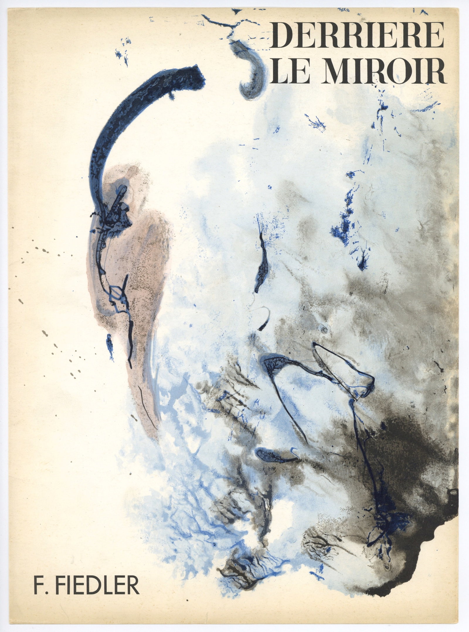 Francois Fiedler original lithograph, 1961: Title: Francois Fiedler original lithograph, 1961 Description: Medium: original lithograph. Printed in 1961 for the cover of the art revue Derriere le Miroir (issue number 129) and published in Paris