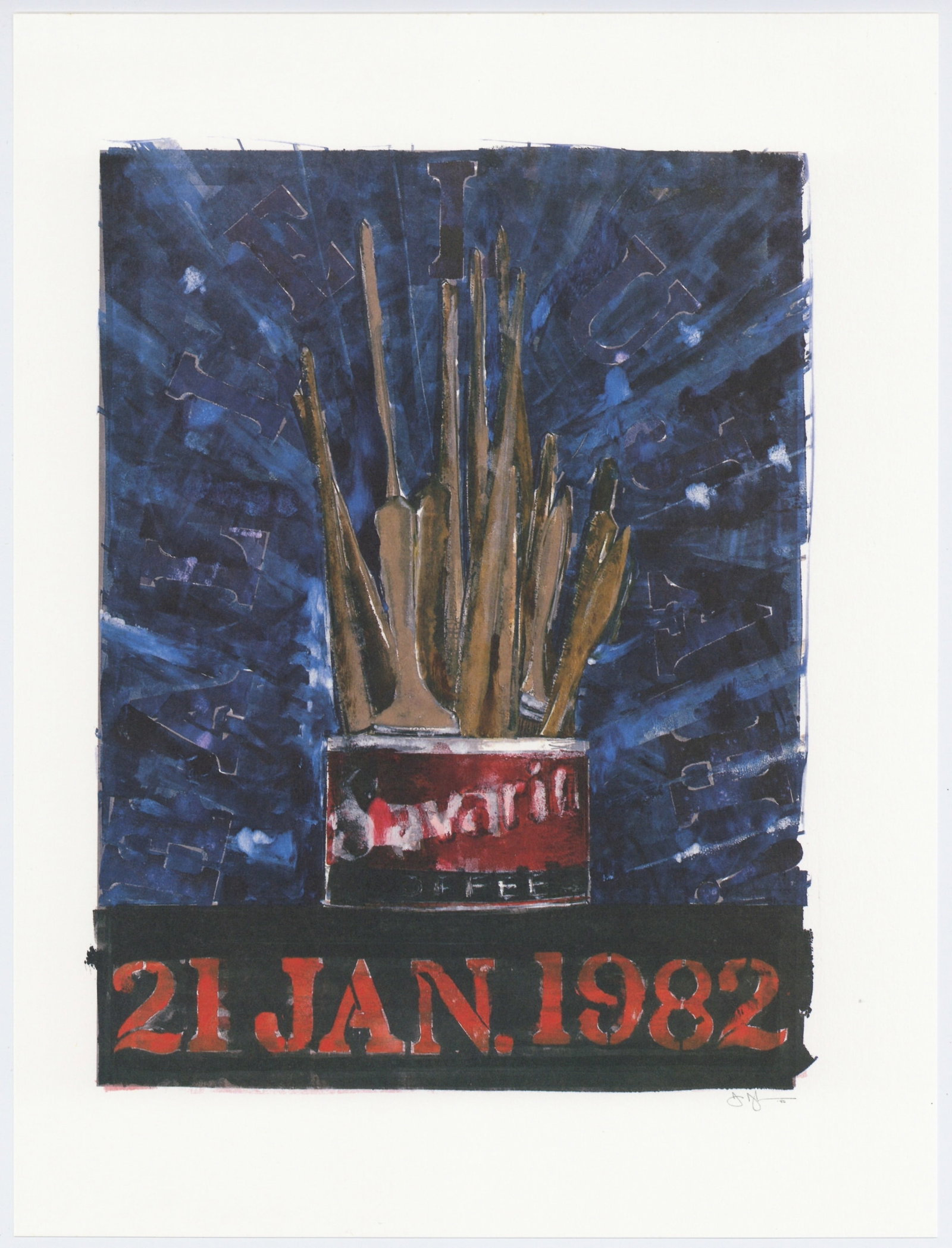 Jasper Johns "Savarin" 1982 (1 of 1)
