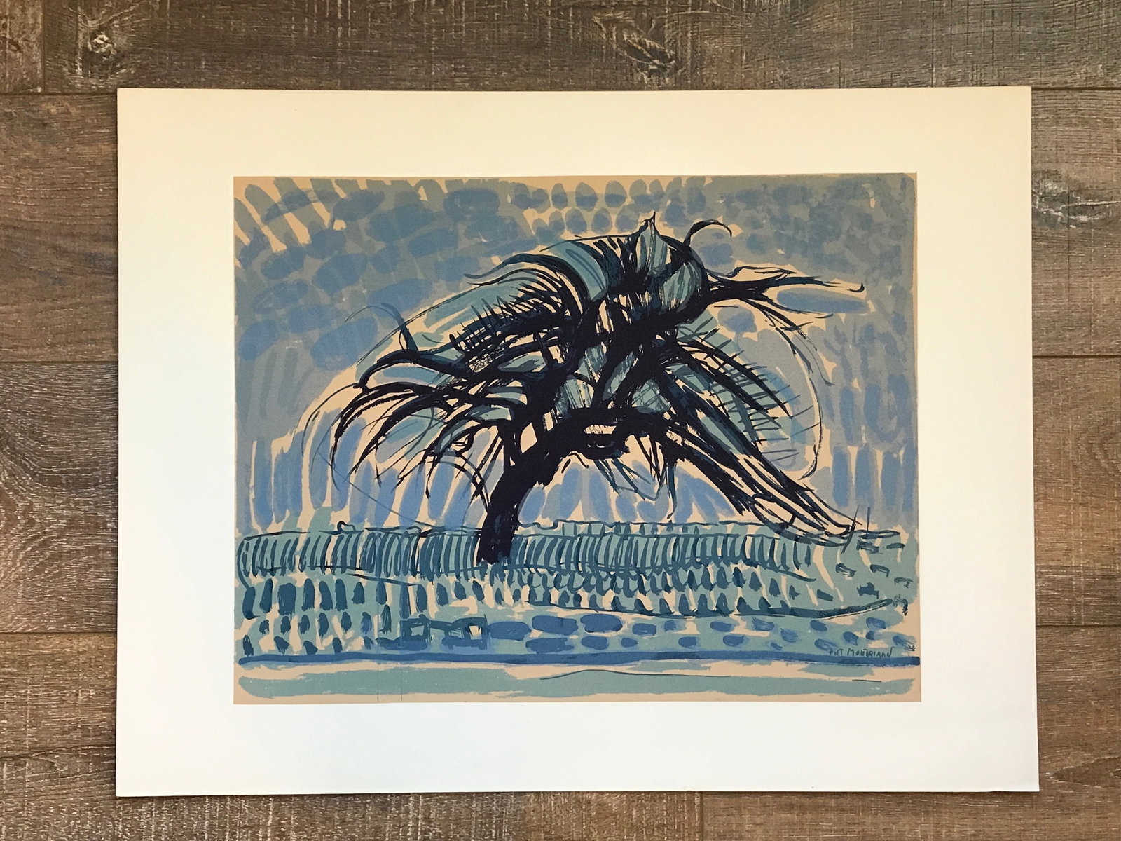 Piet Mondrian serigraph "L'arbre bleu" - 2
