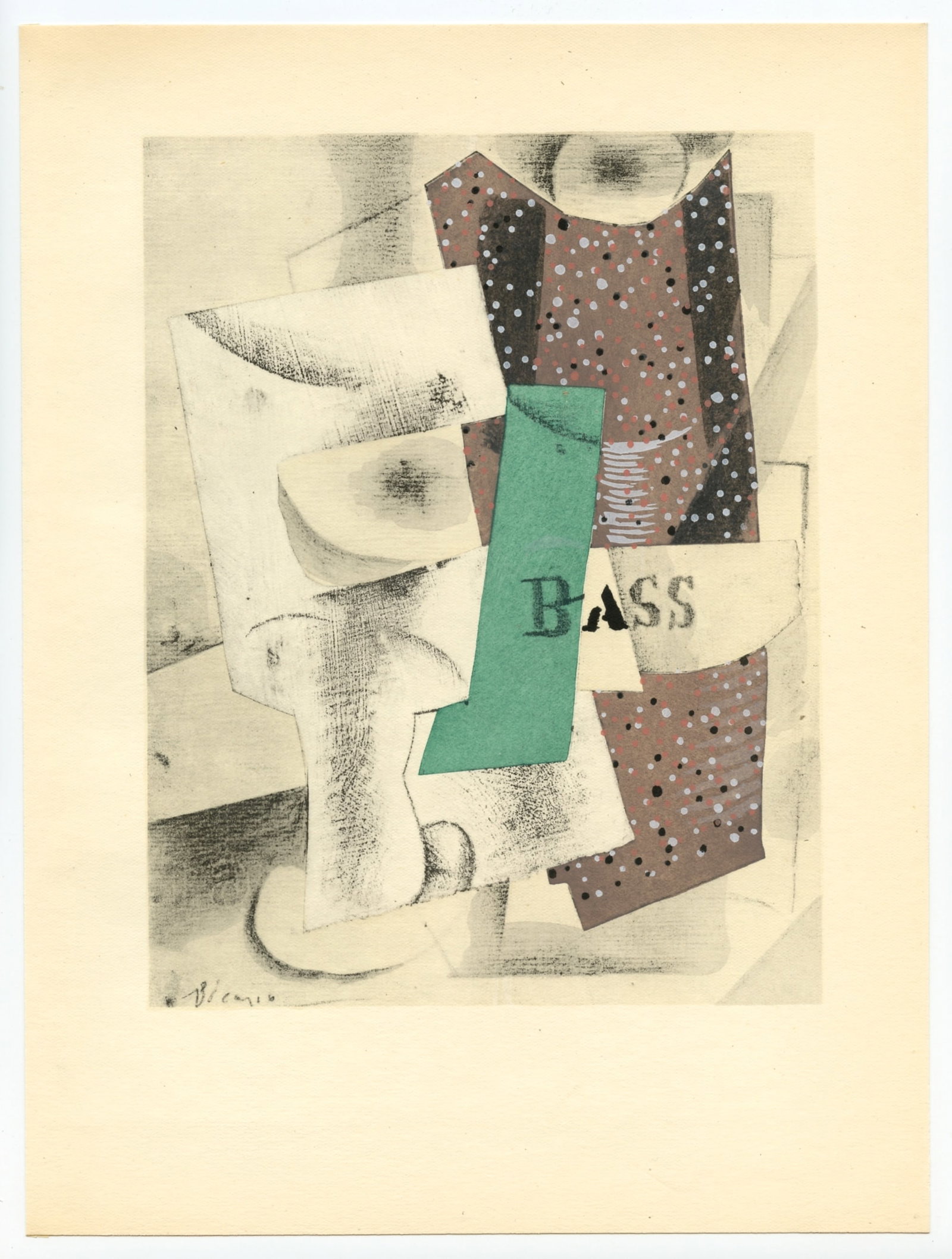 Pablo Picasso 1929 pochoir: Title: Pablo Picasso 1929 pochoir Description: Medium: pochoir (after the watercolor). Printed in Paris in 1929 at the atelier of Daniel Jacomet for L'Art Cubiste. Image size: 7 5/8 x 6 inches (195 x 
