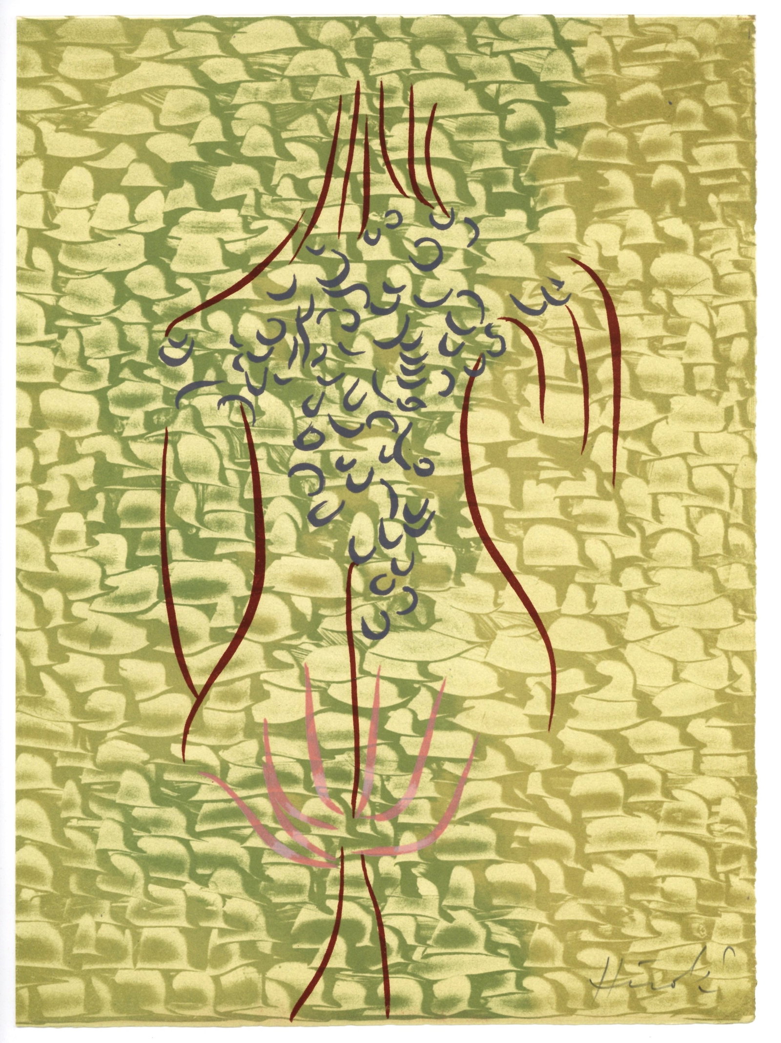 Jacques Herold signed original lithograph: Title: Jacques Herold signed original lithograph Description: Medium: original lithograph. Printed in 1972 on Rives wove paper at the atelier Mourlot and published by Philippe Lebaud in a limited edit