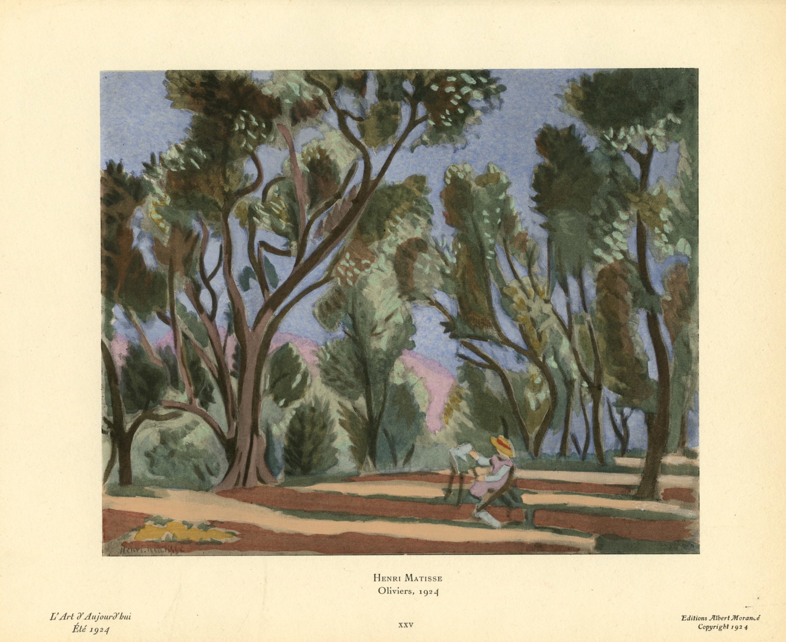 Henri Matisse "Oliviers" pochoir - 2