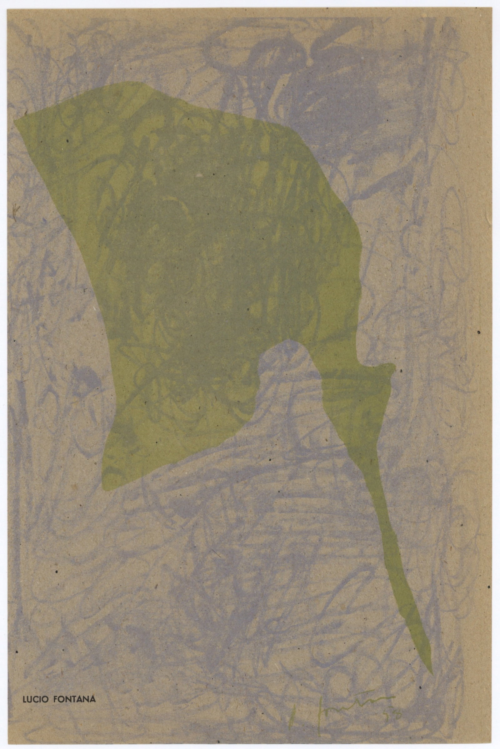 Lucio Fontana original lithograph | Arte Concreta (1 of 1)