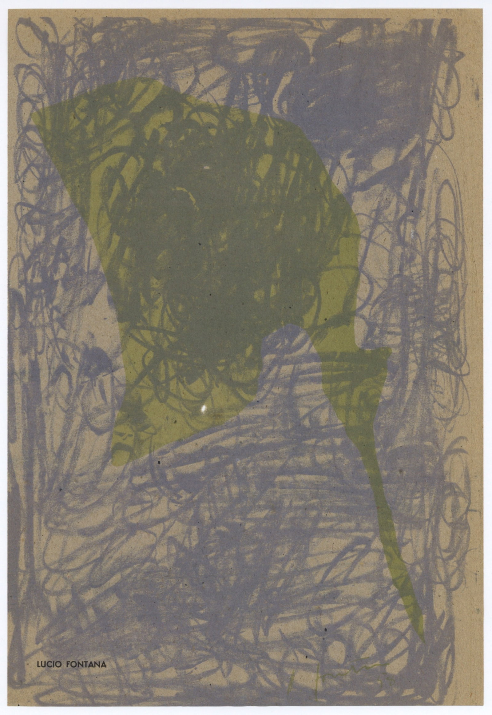 Lucio Fontana original lithograph | Arte Concreta: Title: Lucio Fontana original lithograph | Arte Concreta Description: Medium: original lithograph. Printed in 1958 and published in Milan by Groupe Espace for Documenti d'Arte d'Oggi. Sheet size: 12 1