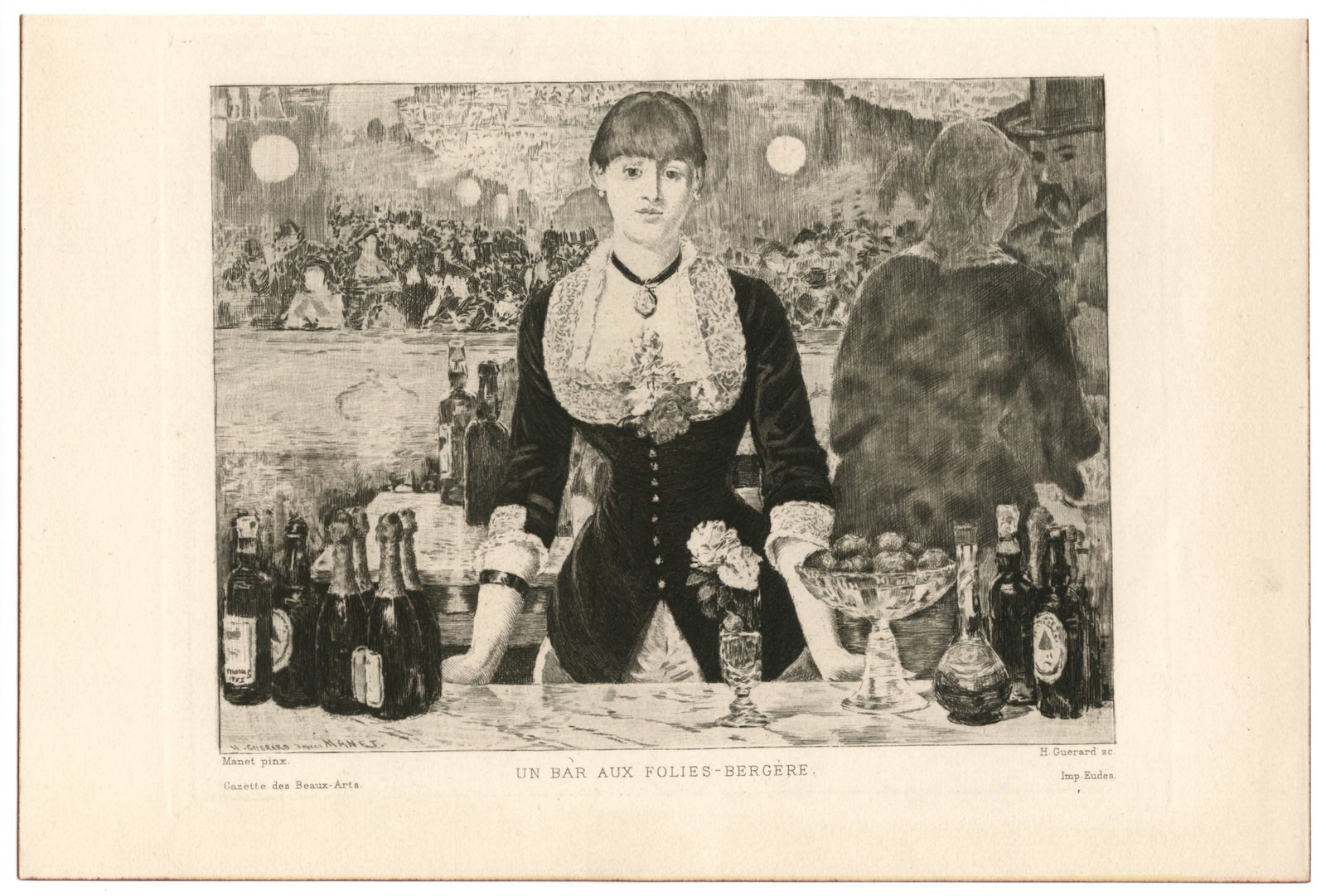Edouard Manet etching "Au Bar aux Folies-Bergeres" (1 of 1)